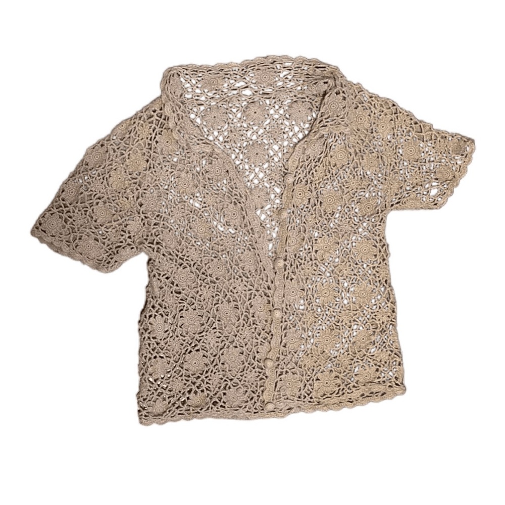 Crochet Button Shirt